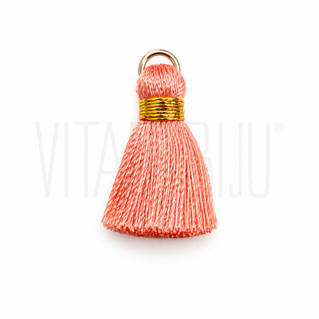 Pendente Borla em Fio Coral co...